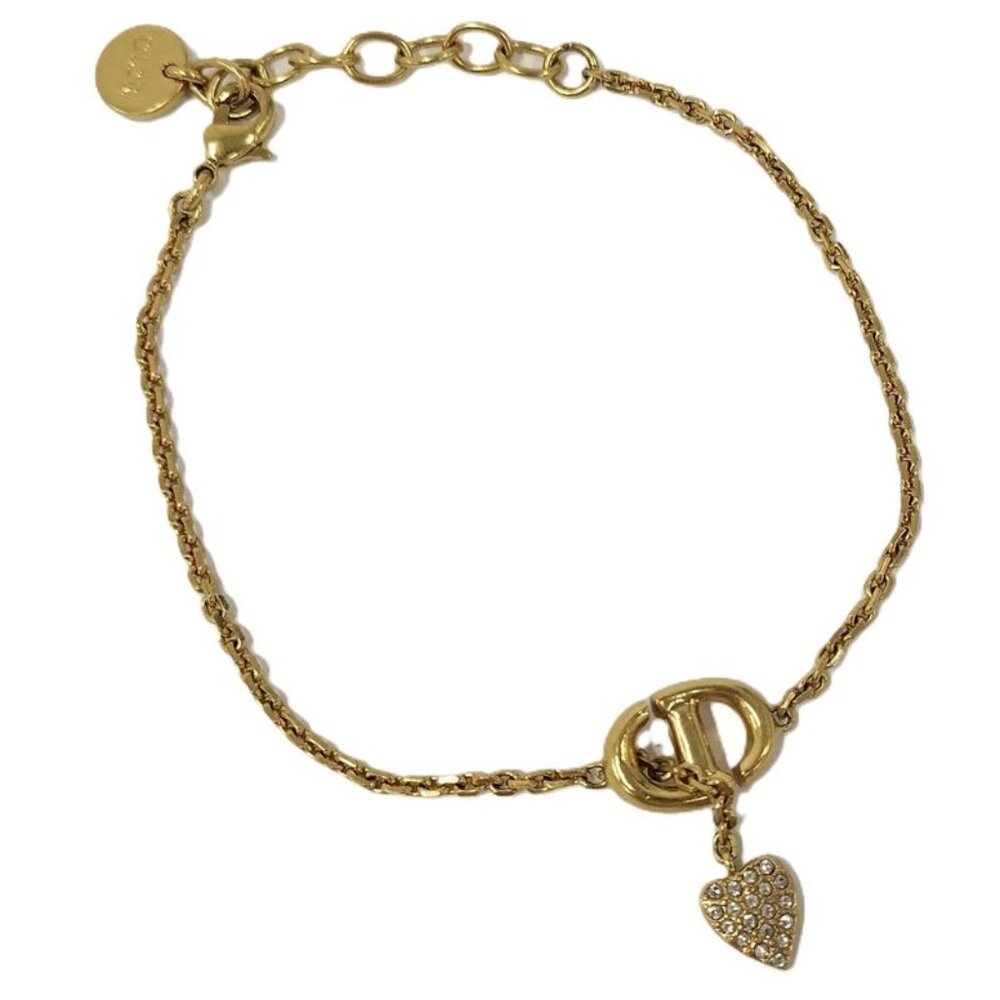 Christian Dior Bracelet Rhinestone Plated - Picture 1 of 10